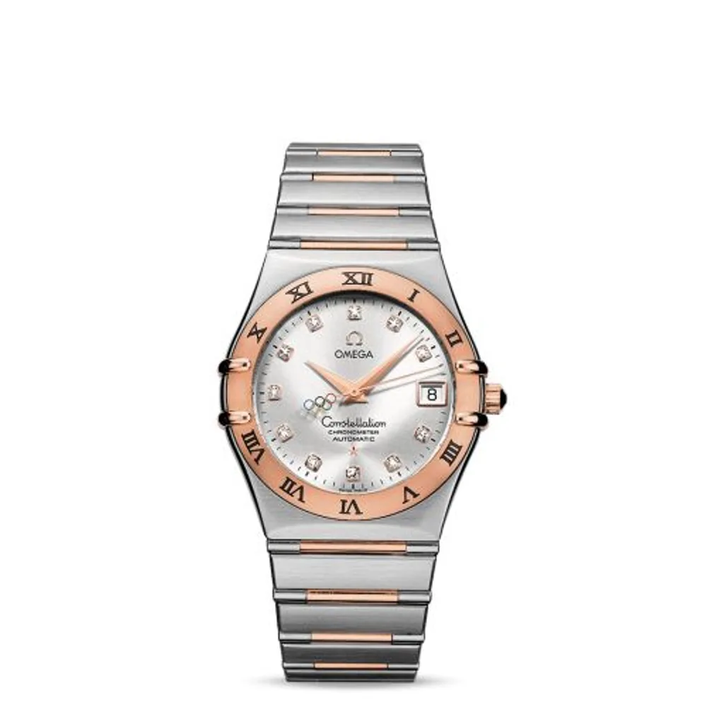 Omega Constellation Automatic 36 Stainless Steel / Red Gold / Beijing Olympics 2008