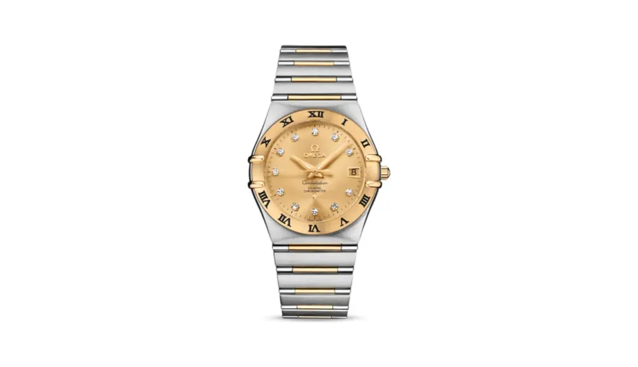 Omega Constellation Co-Axial 35.5 Stainless Steel / Yellow Gold / Champagne / 160 Years