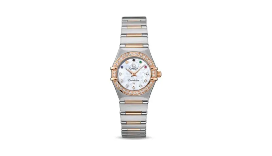 Omega Constellation Quartz 22.5 Stainless Steel / Red Gold / Diamond / Beijing Olympics 2008