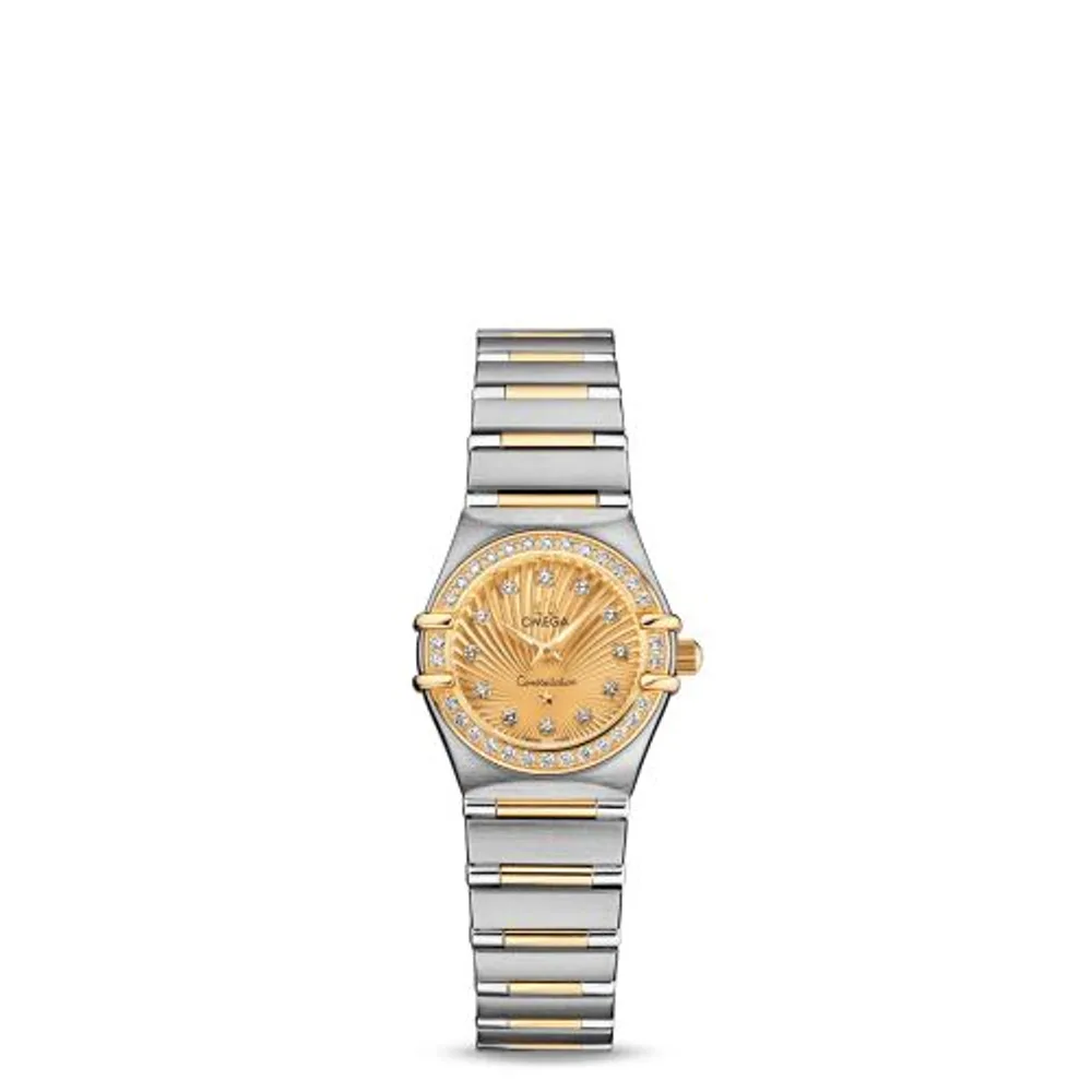 Omega Constellation Quartz 22.5 Stainless Steel / Yellow Gold / Champagne / 160 Years