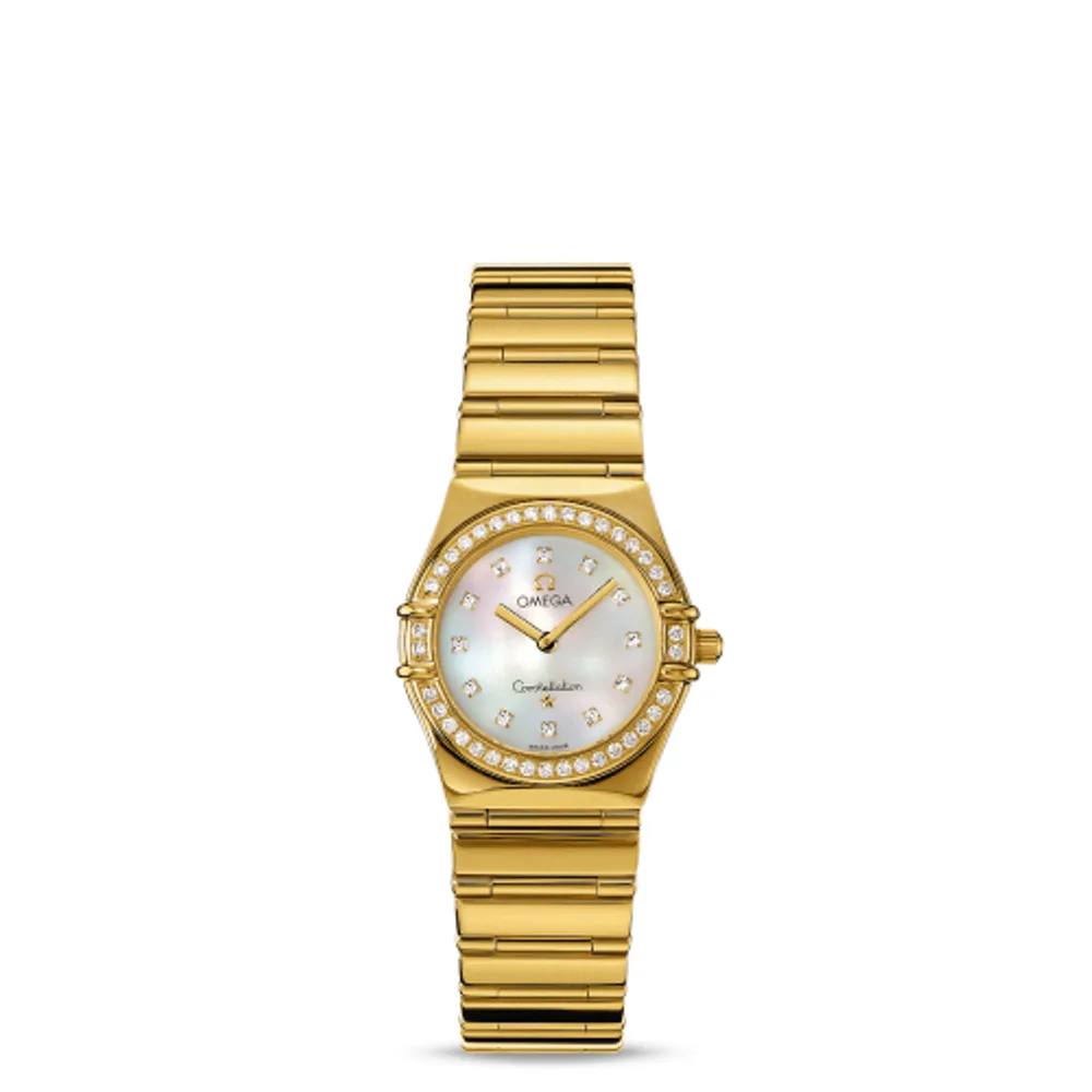 Omega Constellation Quartz 25.5 My Choice Yellow Gold / Diamond / MOP