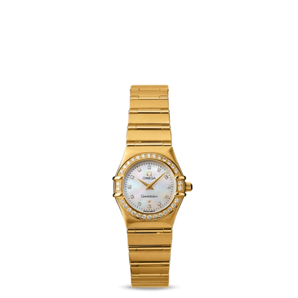 Omega Constellation Quartz 22.5 '95 Yellow Gold / Diamond / MOP