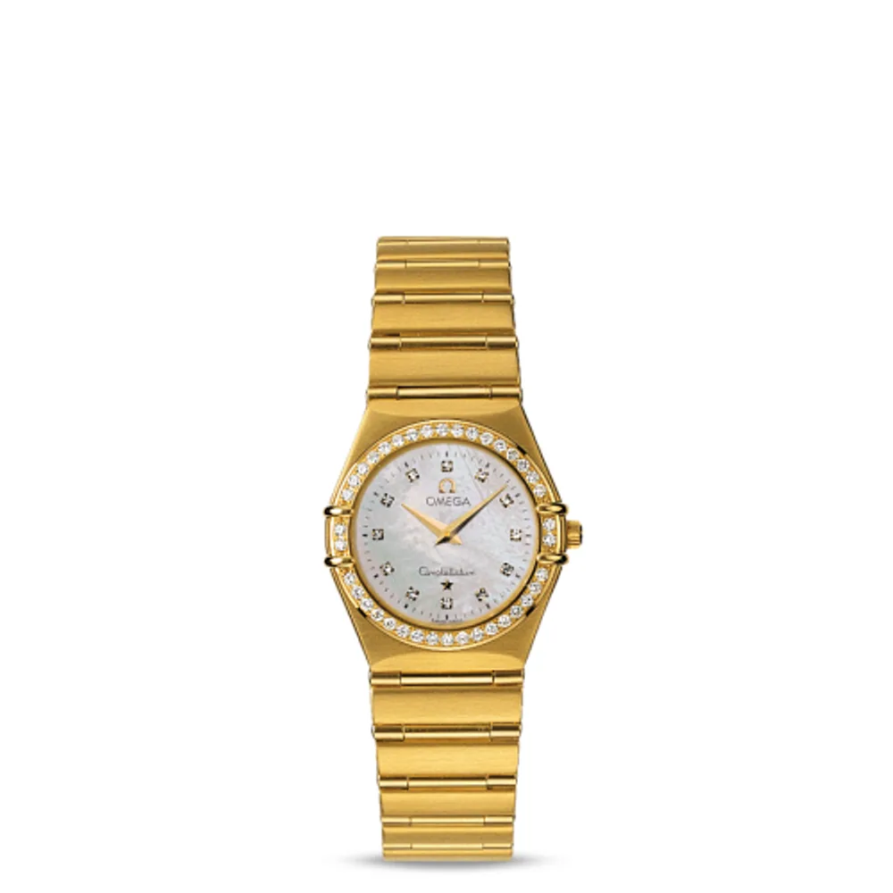 Omega Constellation Quartz 25.5 '95 Yellow Gold / Diamond / MOP