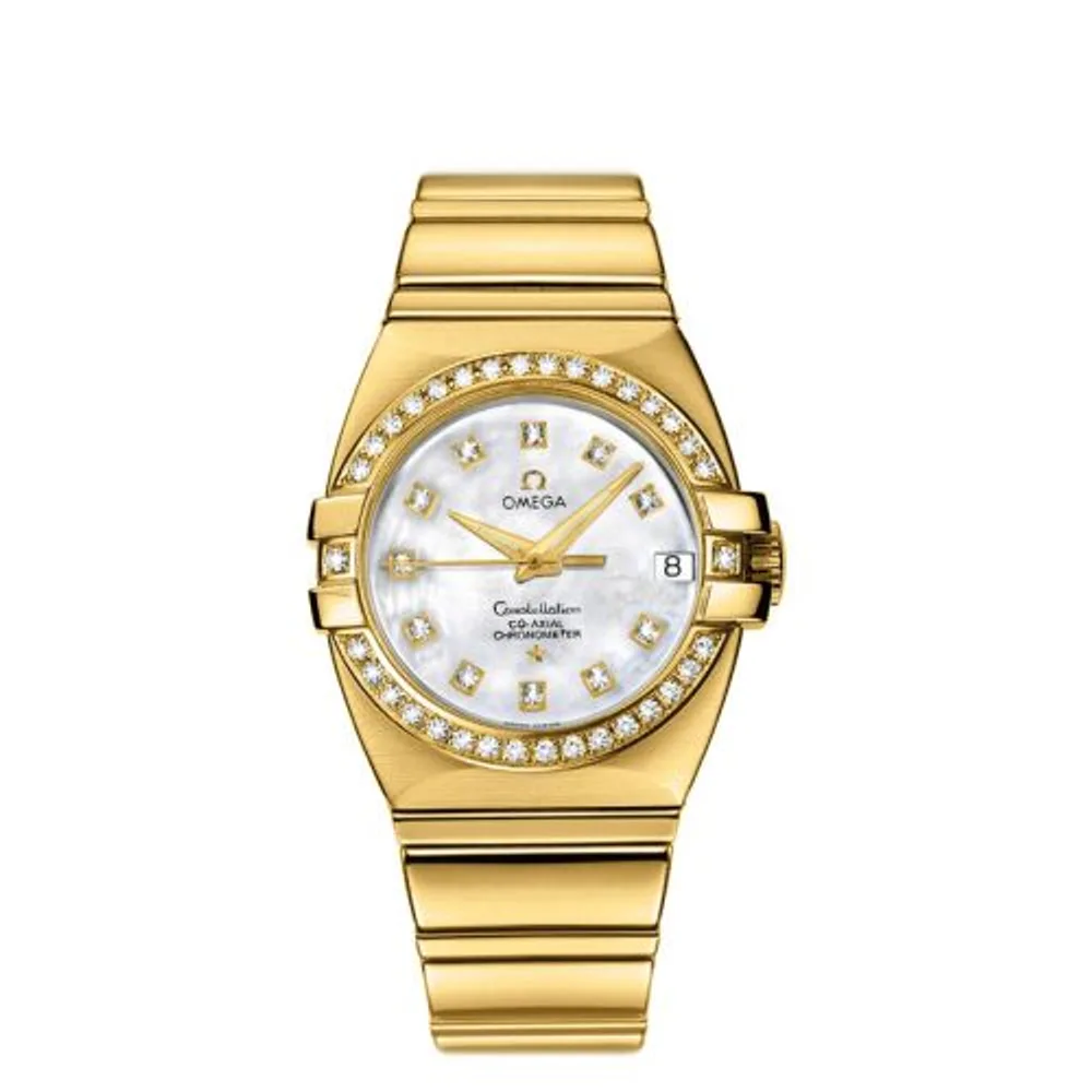 Omega Constellation Co-Axial 31 Double Eagle Yellow Gold - Diamond / MOP