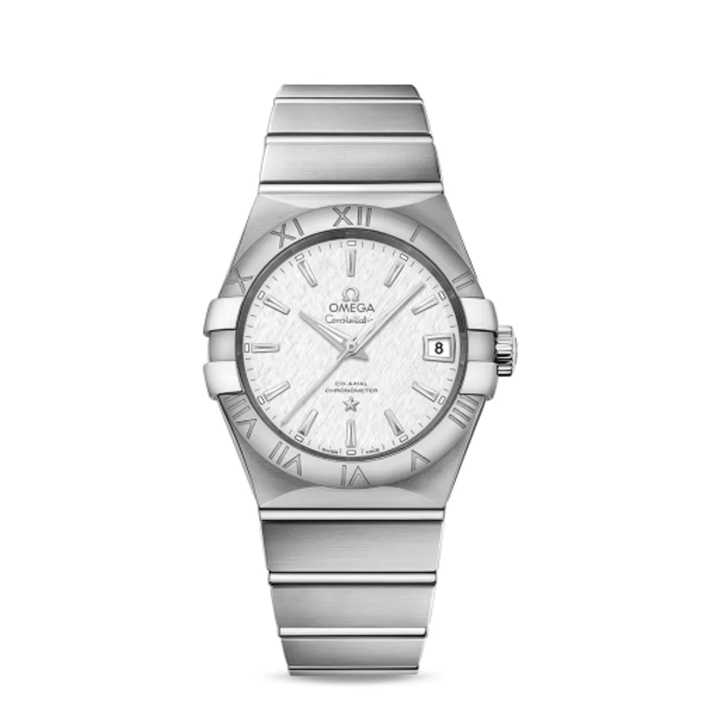 Omega Constellation Co-Axial 38 Stainless Steel / Silver Slik