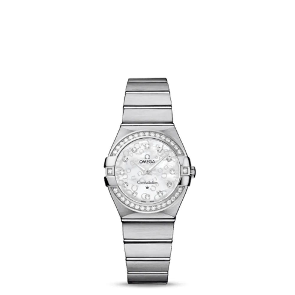 Omega Constellation Quartz 27 Brushed Stainless Steel / Diamond / MOP Omega
