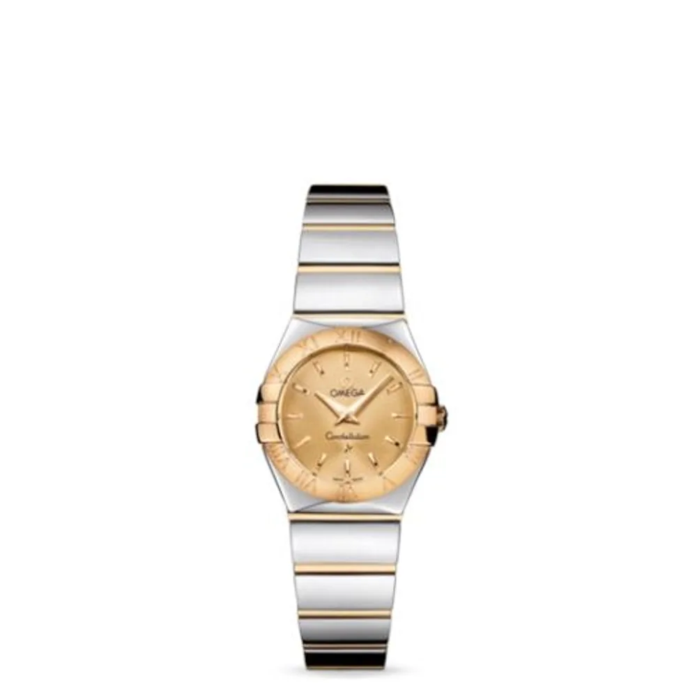 Omega Constellation Quartz 24 Polished Stainless Steel / Yellow Gold / Champagne
