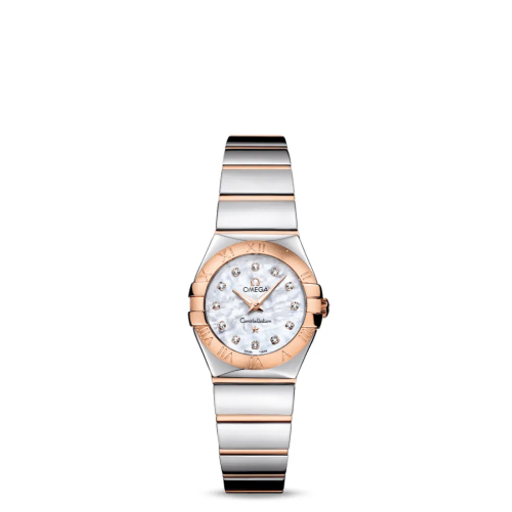 Omega Constellation Quartz 24 Polished Stainless Steel / Red Gold / MOP