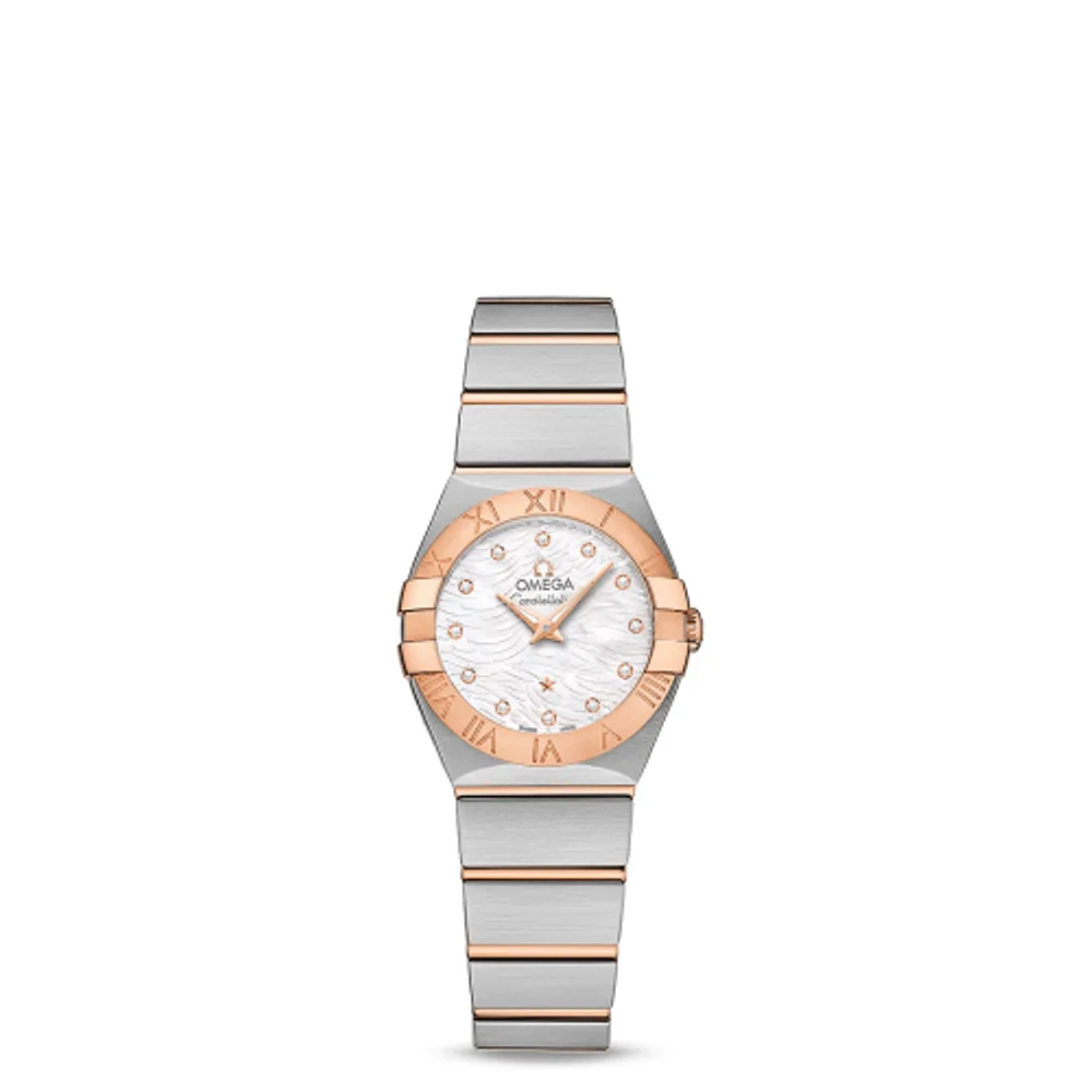 Omega Constellation Quartz 24 Stainless Steel / Red Gold / Wavy MOP