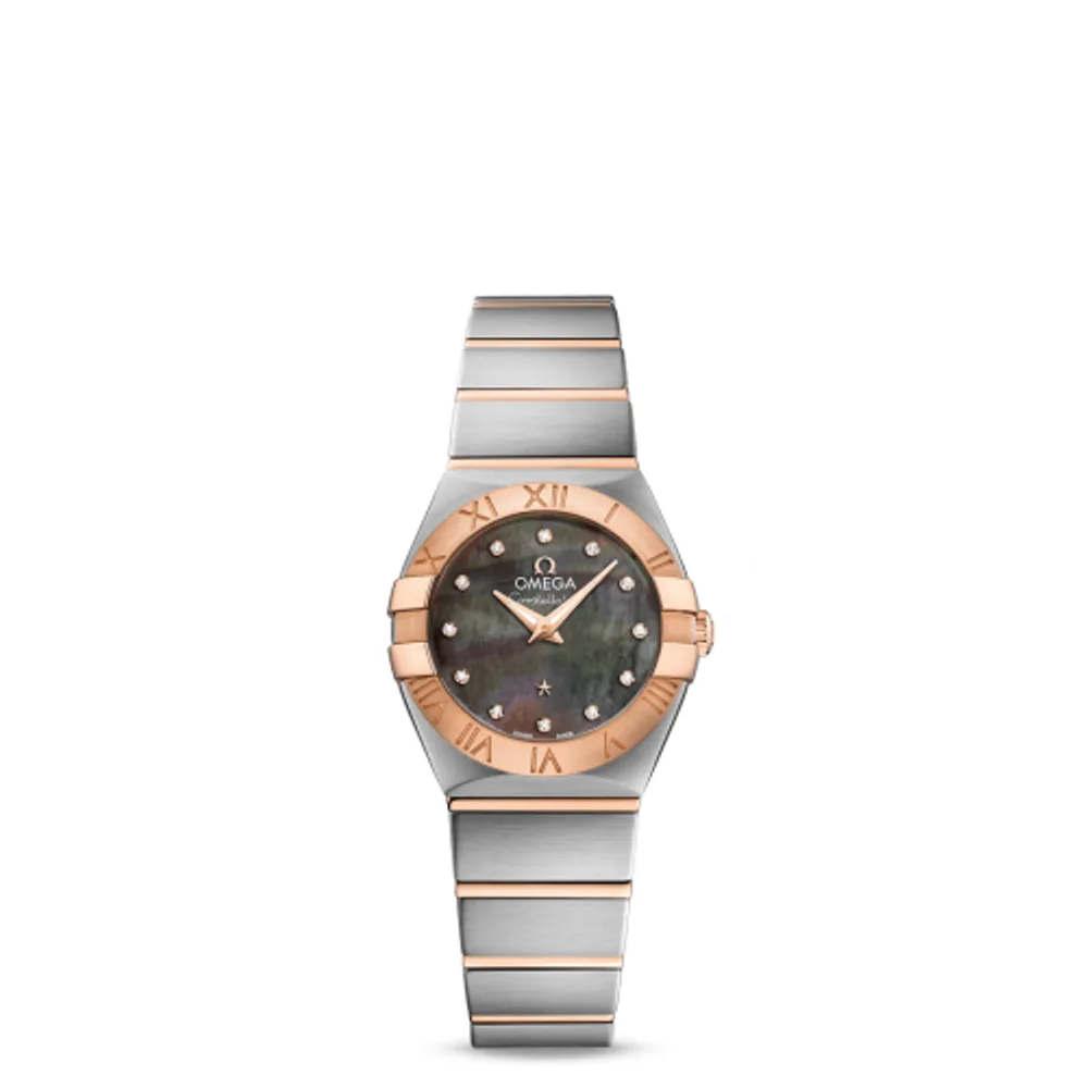 Omega Constellation Quartz 24 Stainless Steel / Red Gold / Brown MOP