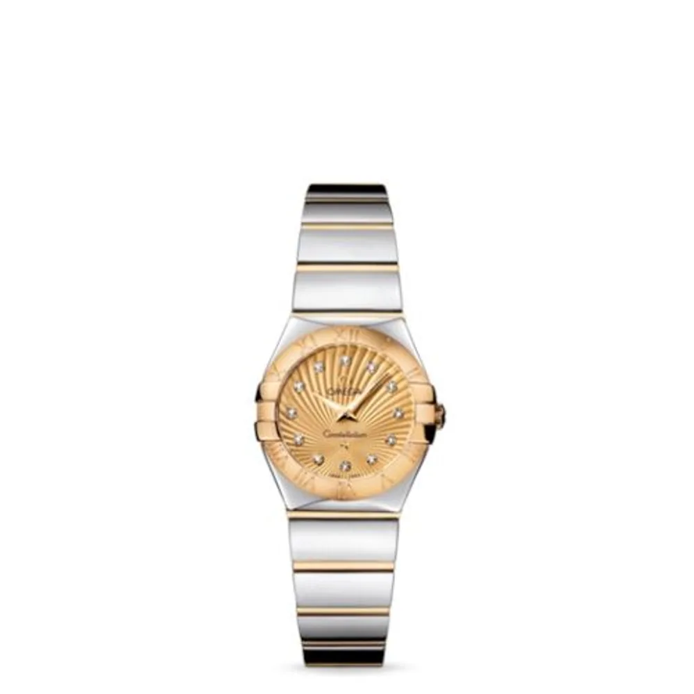 Omega Constellation Quartz 24 Polished Stainless Steel / Yellow Gold / Champagne Supernova