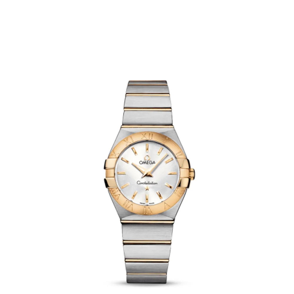 Omega Constellation Quartz 27 Brushed Stainless Steel / Yellow Gold / Silver
