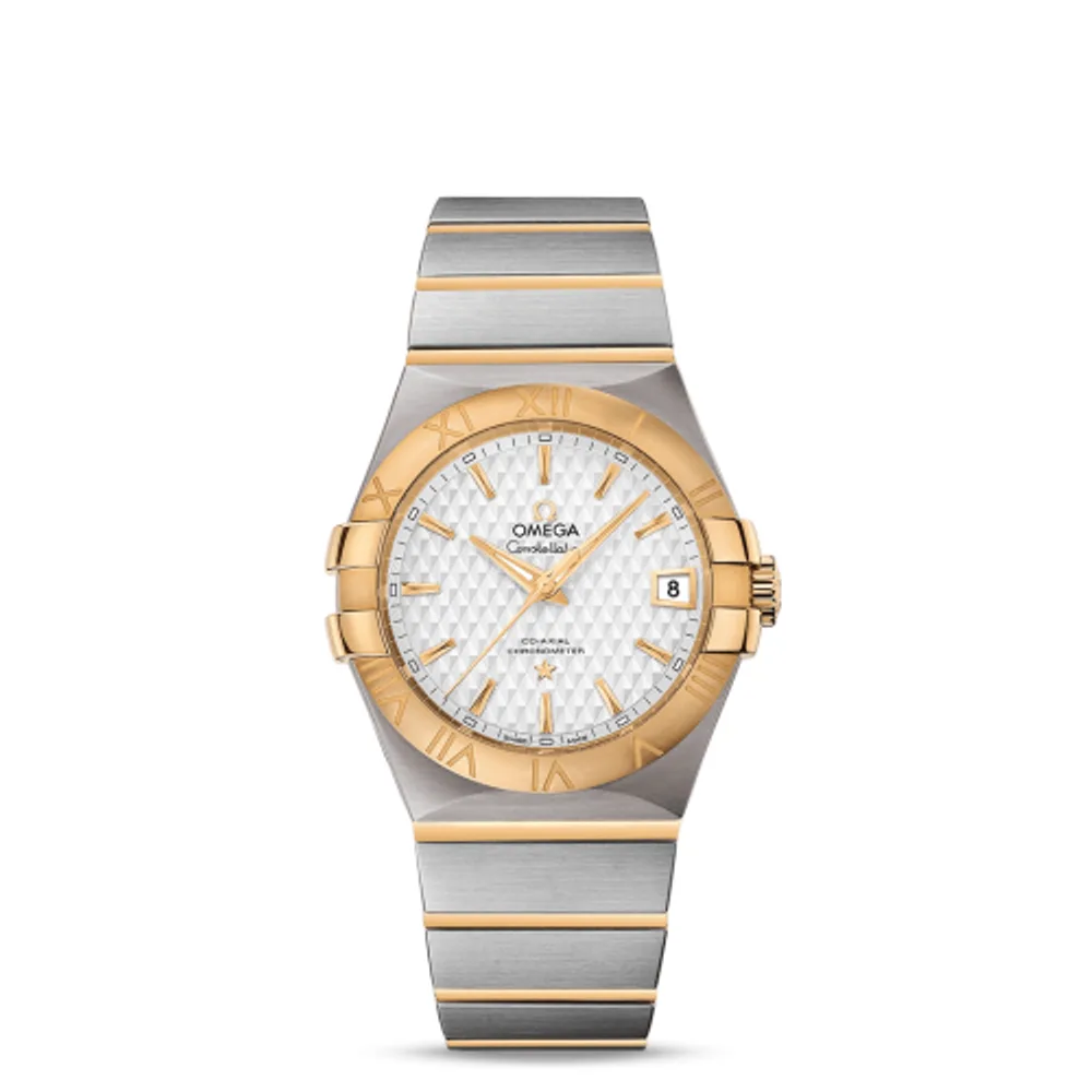 Omega Constellation Co-Axial 35 Stainless Steel / Yellow Gold / Lozenge Silver
