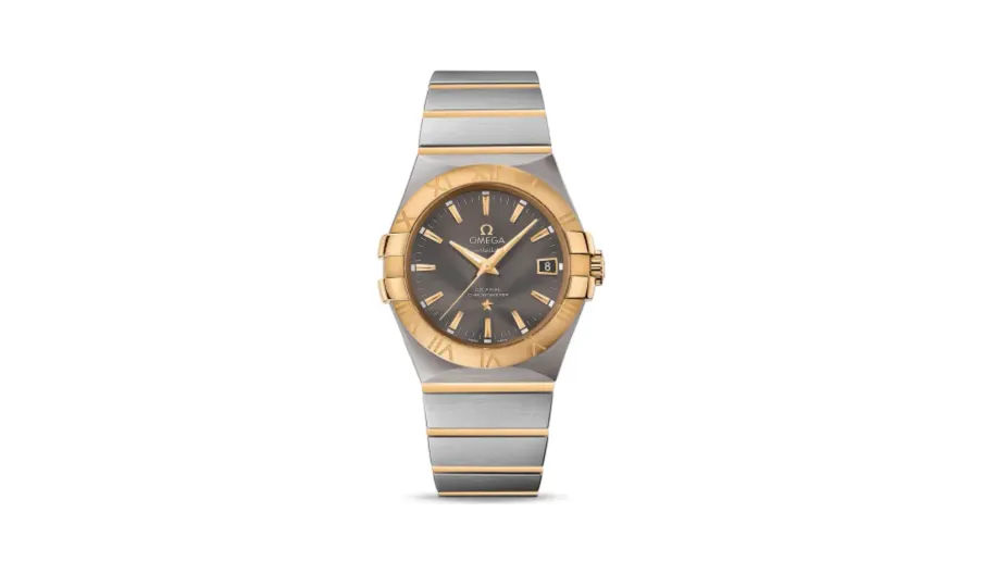 Omega Constellation Co-Axial 35 Stainless Steel / Yellow Gold / Grey