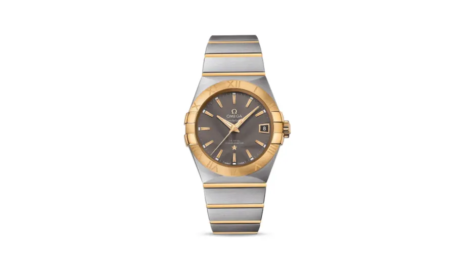 Omega Constellation Co-Axial 38 Stainless Steel / Yellow Gold / Grey