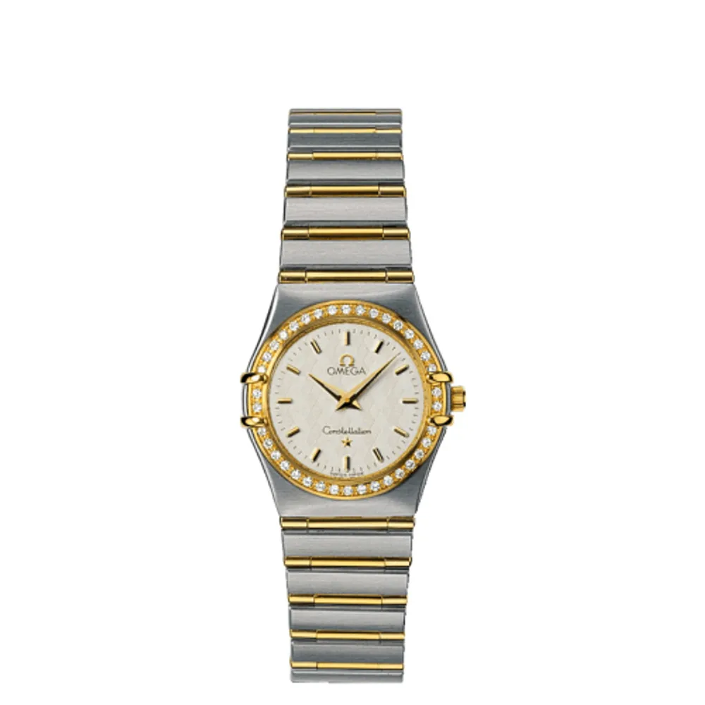 Omega Constellation Quartz 25.5 Stainless Steel / Yellow Gold / Diamond / Silver