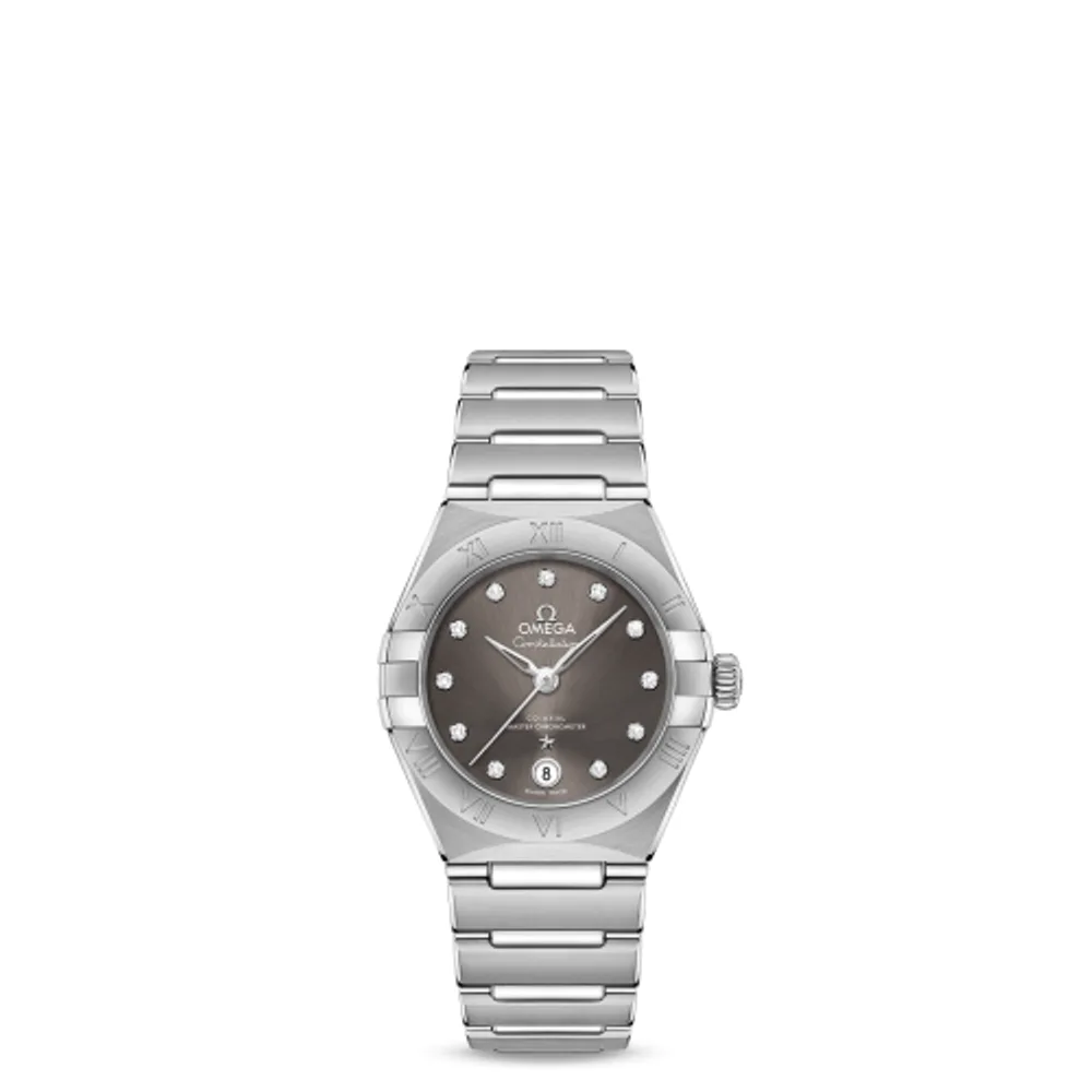 Omega Constellation Manhattan 29 Co-Axial Master Chronometer Stainless Steel / Grey - Diamond
