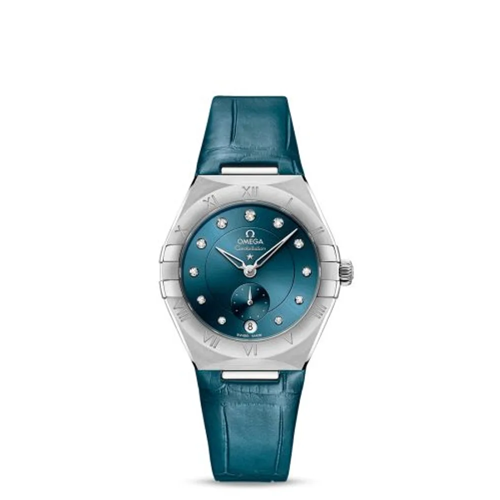 Omega Constellation Master Chronometer Small Seconds 34 Stainless Steel / Blue - Diamond