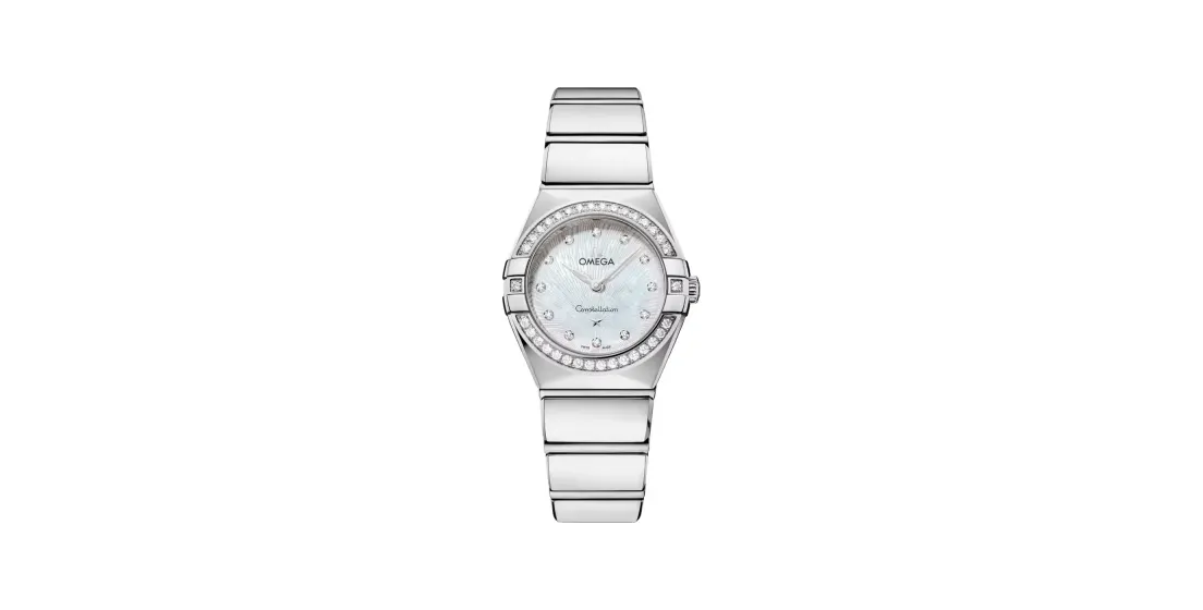 Omega Constellation 25 mm, steel on steel, White dial