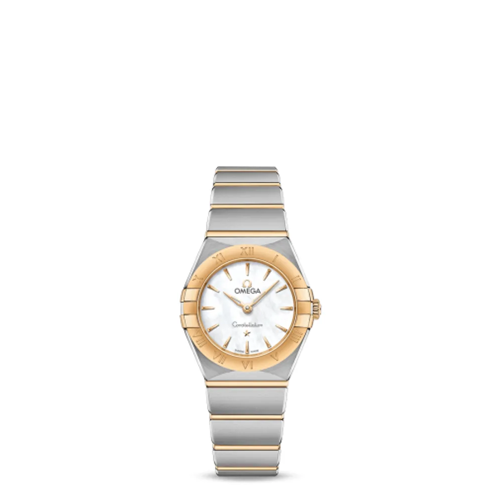 Omega Constellation Manhattan 25 Quartz Stainless Steel / Yellow Gold / MOP