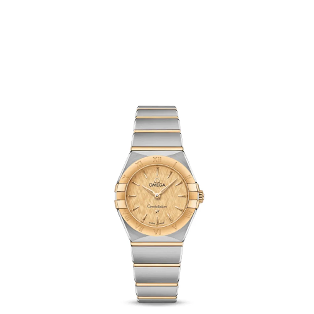Omega Constellation Manhattan 25 Quartz Stainless Steel / Yellow Gold / Champagne Silk