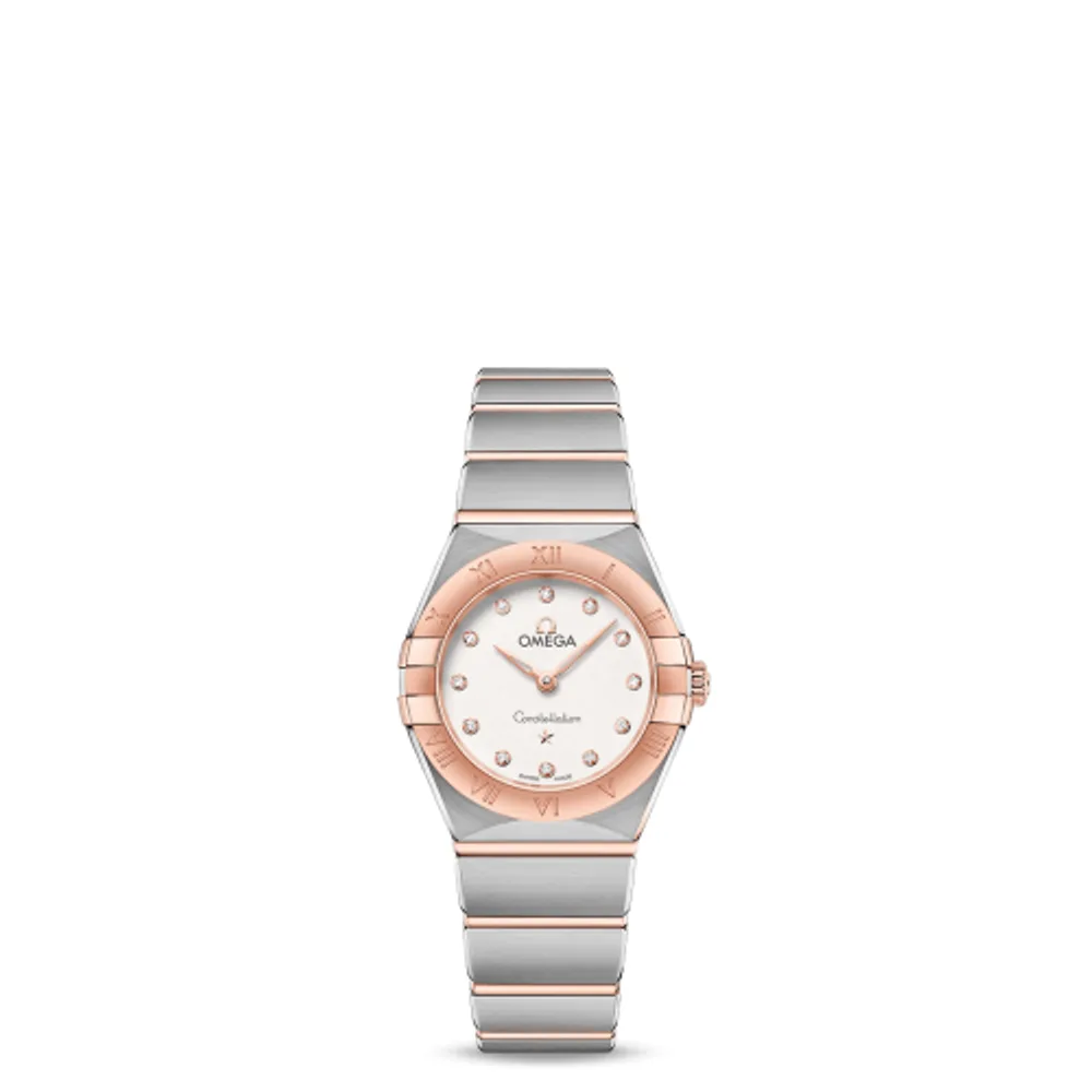 Omega Constellation Manhattan 25 Quartz Stainless Steel / Sedna Gold / Silver - Diamond