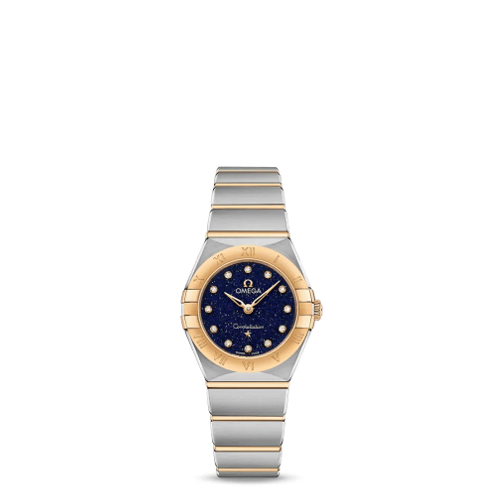 Omega Constellation Manhattan 25 Quartz Stainless Steel / Yellow Gold / Aventurine