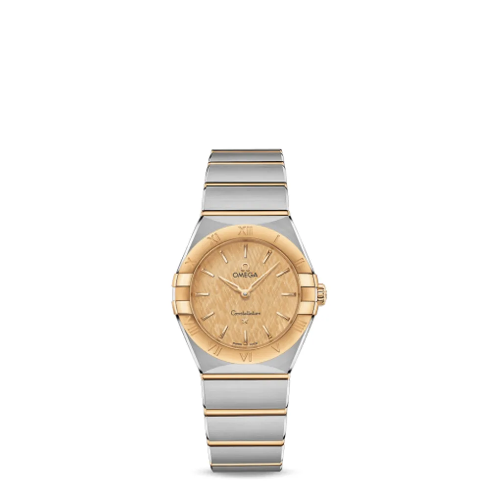 Omega Constellation Manhattan 28 Quartz Stainless Steel / Yellow Gold / Champagne Silk