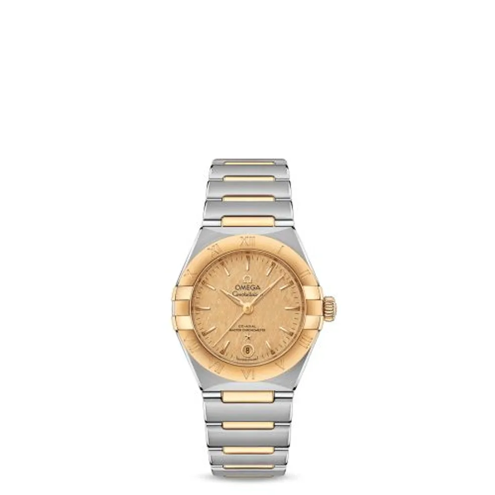 Omega Constellation Manhattan 29 Co-Axial Master Chronometer Stainless Steel / Yellow Gold / Champagne Silk