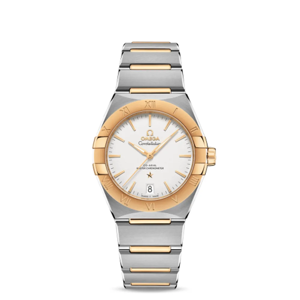 Omega Constellation Master Chronometer 36 Stainless Steel / Yellow Gold / Silver / Bracelet