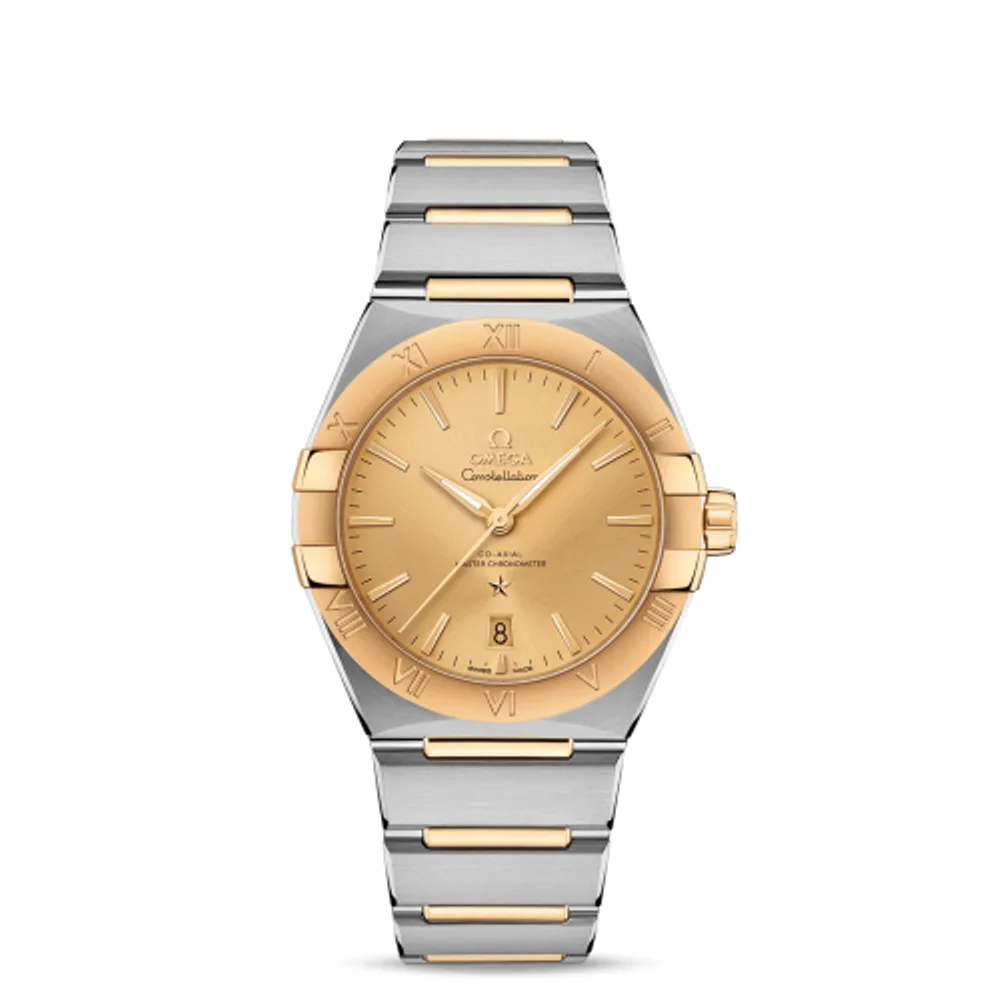 Omega Constellation Master Chronometer 39 Stainless Steel / Yellow Gold / Champagne / Bracelet