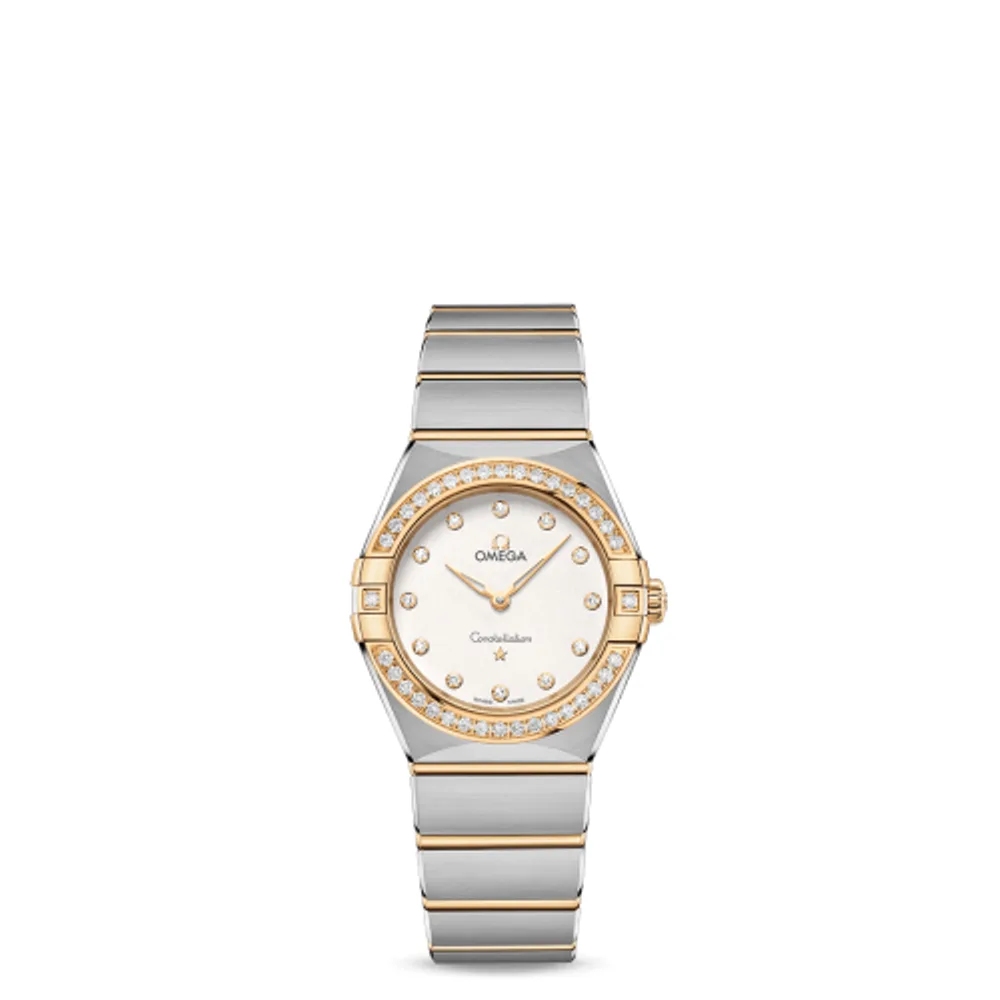 Omega Constellation Manhattan 28 Quartz Stainless Steel / Yellow Gold / Silver Diamond / Diamond