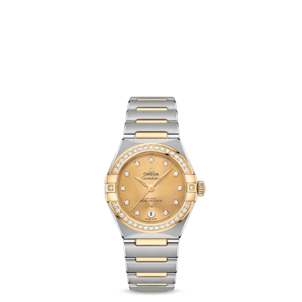Omega Constellation Manhattan 29 Co-Axial Master Chronometer Stainless Steel / Yellow Gold / Champagne Diamond / Diamond