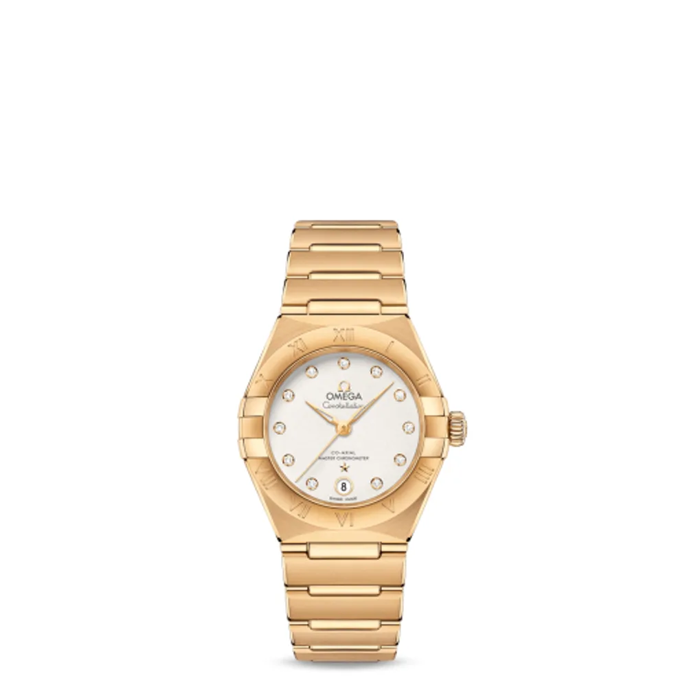Omega Constellation Manhattan 29 Co-Axial Master Chronometer Yellow Gold / Silver