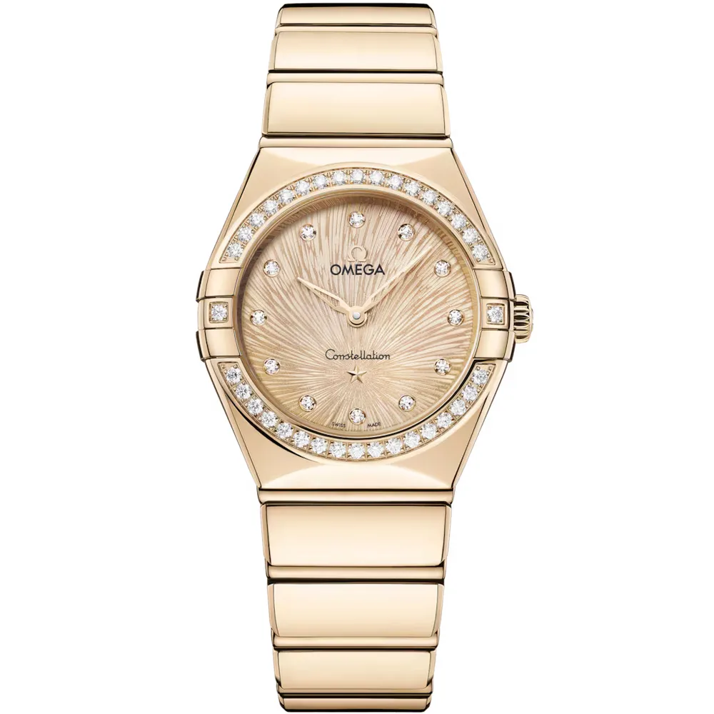 Omega Constellation 28 mm, Moonshine™ gold on Moonshine™ gold