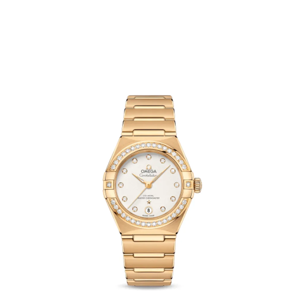 Omega Constellation Manhattan 29 Co-Axial Master Chronometer Yellow Gold / Silver /Diamond