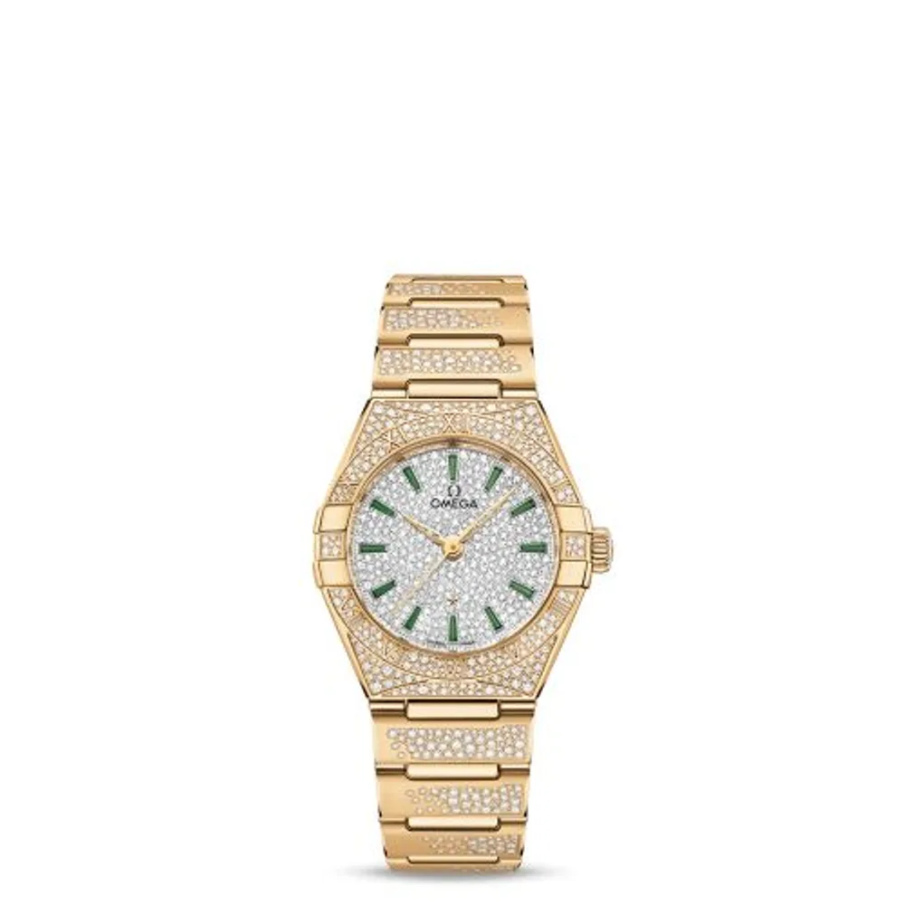 Omega Constellation Manhattan 29 Co-Axial Master Chronometer Yellow Gold / Snow / Bracelet