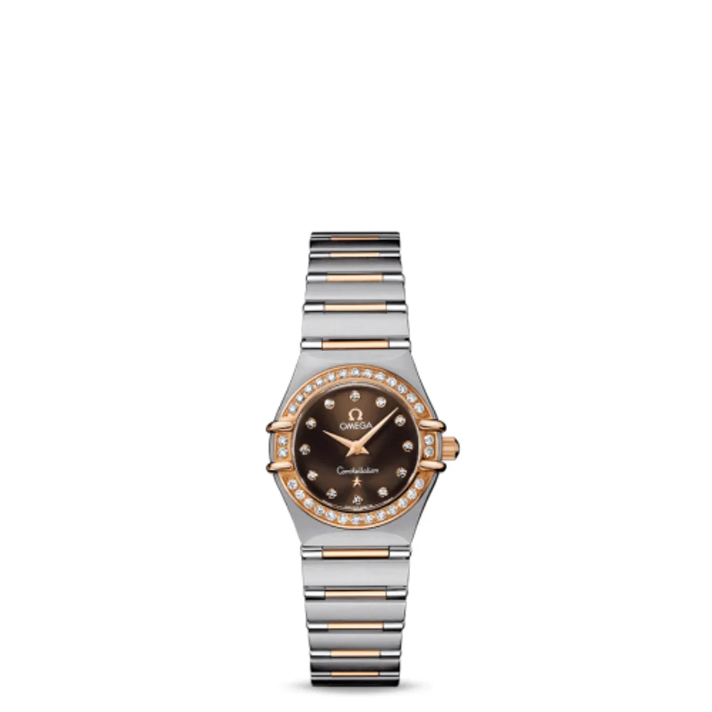 Omega Constellation Quartz 22.5 '95 Stainless Steel / Red Gold / Diamond / Brown