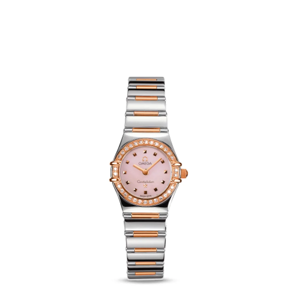 Omega Constellation Quartz 22.5 My Choice Stainless Steel / Red Gold / Diamond / Pink