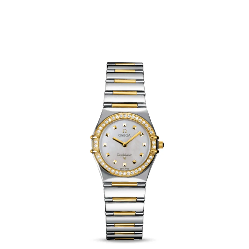 Omega Constellation Quartz 25.5 My Choice Stainless Steel / Yellow Gold / Diamond / White