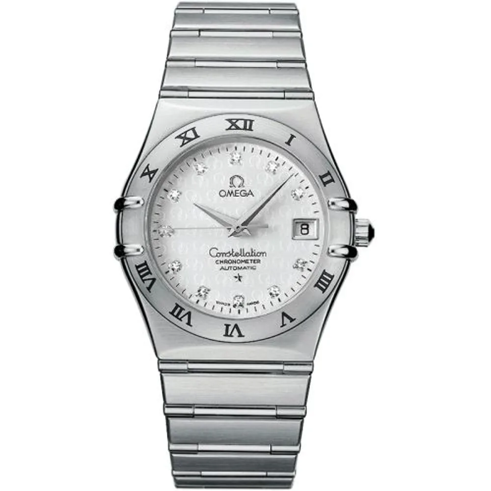 Omega Constellation Automatic 35.5 Stainless Steel / Silver - Diamond