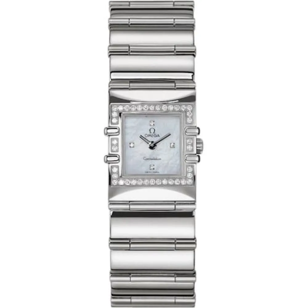 Omega Constellation Quadra Quartz 19.3 Stainless Steel - Diamond / MOP