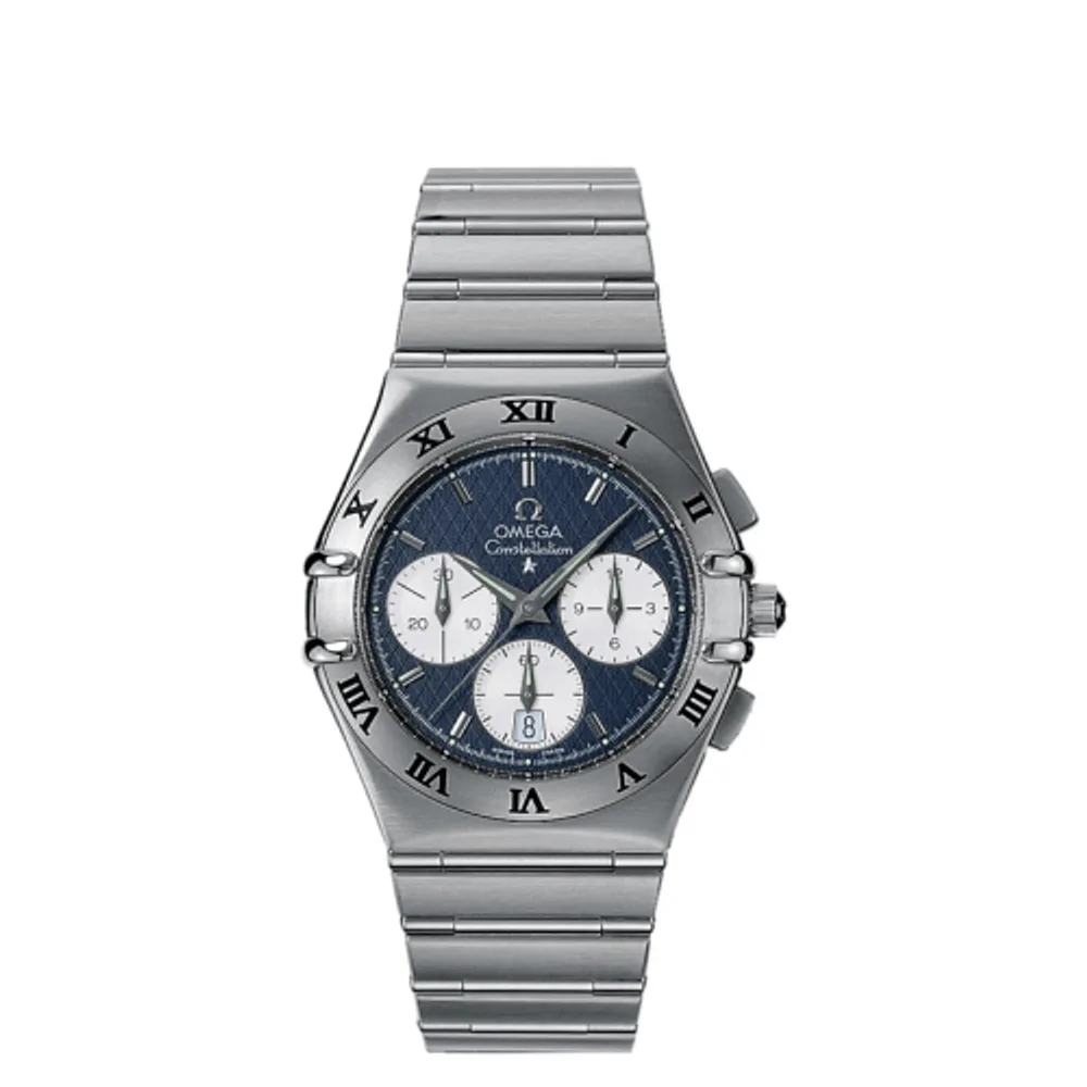 Omega Constellation Quartz 39 Chronograph Stainless Steel / Grey