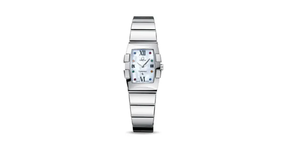 Omega Constellation Quadrella Quartz 19.3 Stainless Steel / MOP
