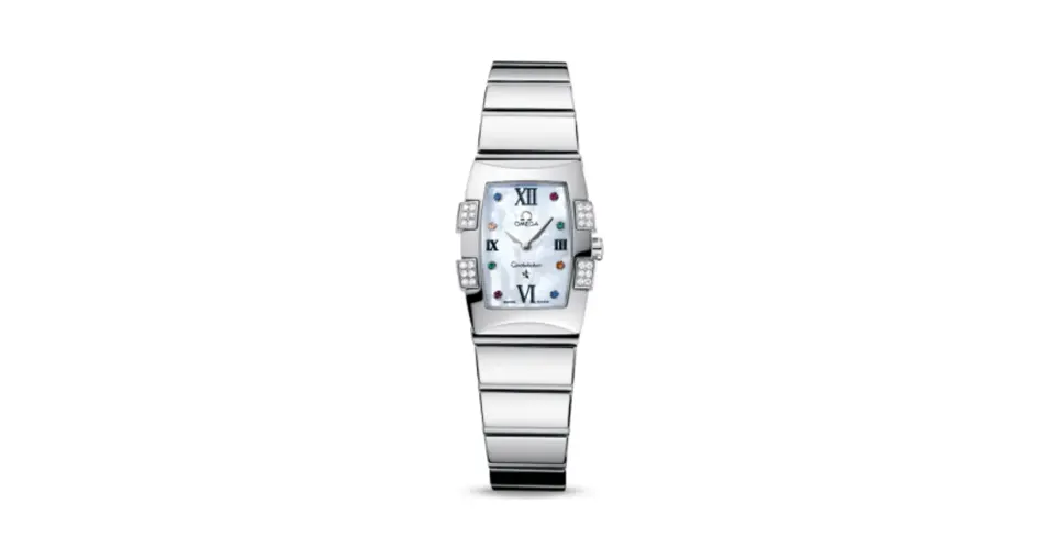 Omega Constellation Quadrella Quartz 25 Stainless Steel / MOP