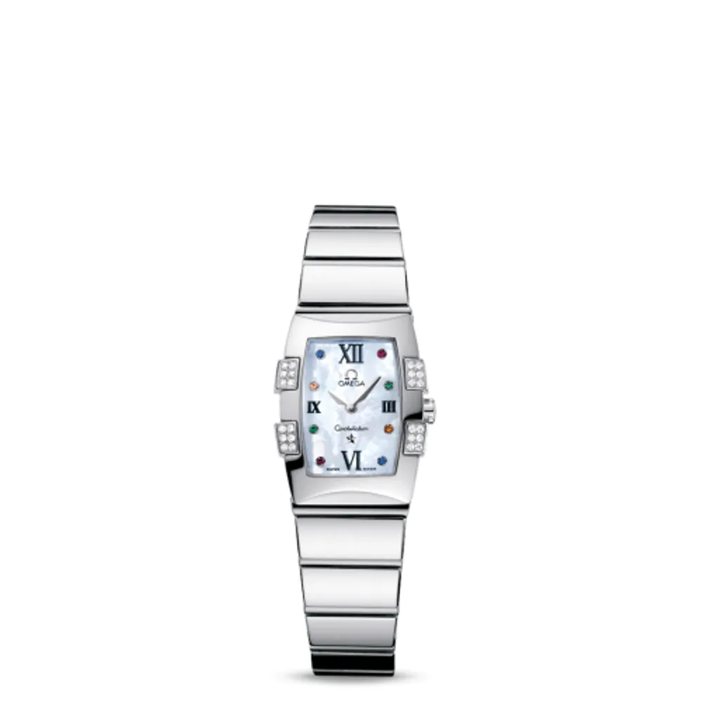 Omega Constellation Quadrella Quartz 25 Stainless Steel / MOP