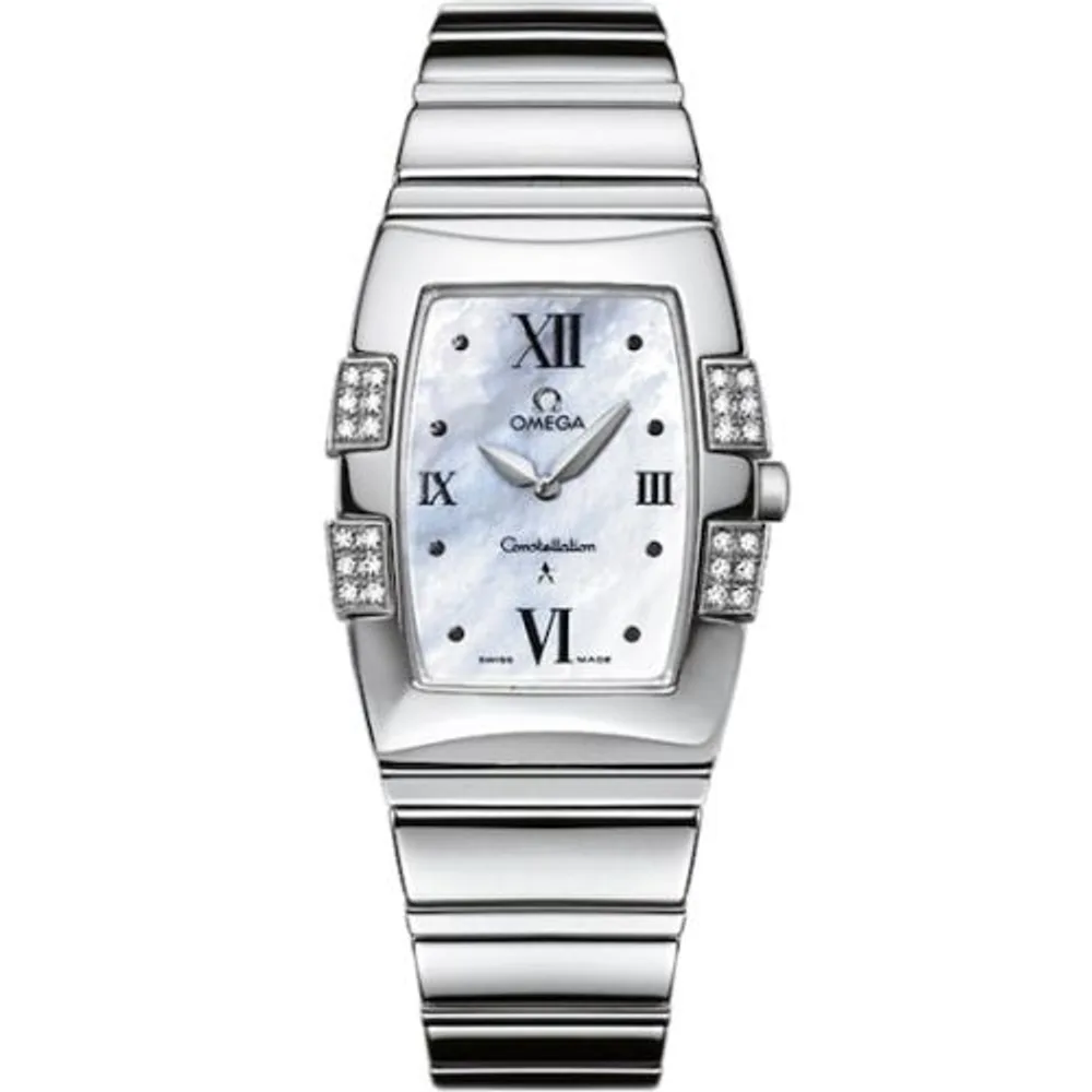 Omega Constellation Quadrella Quartz 25 Stainless Steel / MOP