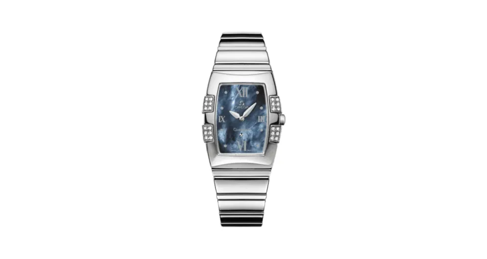 Omega Constellation Quadrella Quartz 25 Stainless Steel / Blue MOP