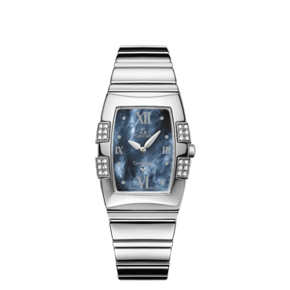 Omega Constellation Quadrella Quartz 25 Stainless Steel / Blue MOP