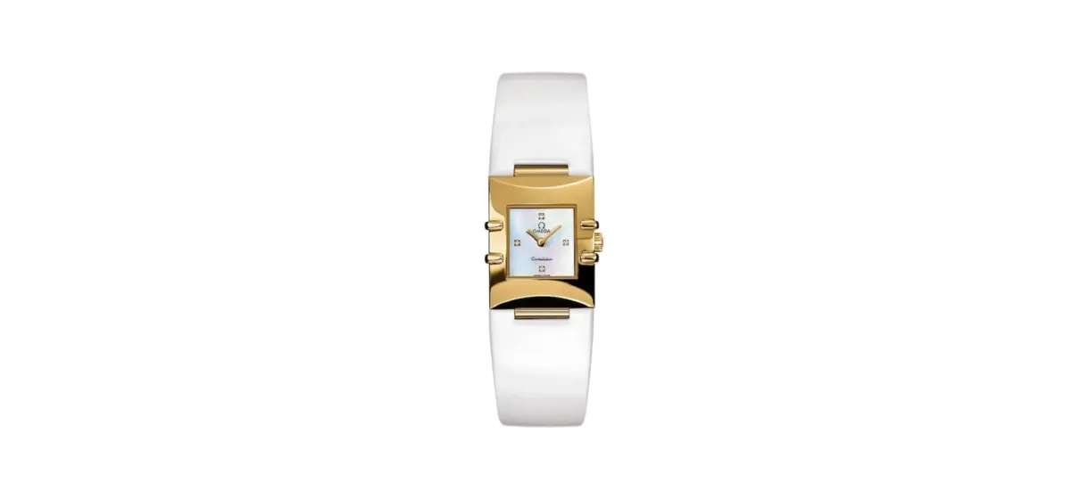Omega .Constellation Quadra Quartz 19.3 Yellow Gold / MOP